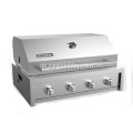 Voller Edelstahl 4 Brenner Eingebauter BBQ-Grill